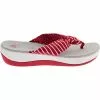 Clarks Arla Glison Flip Flops - Womens Red Stripe