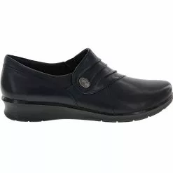 Clarks Hope Roxanne Slip On Casual Shoes - Womens Navy