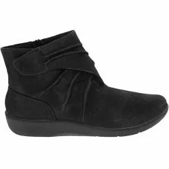 Clarks Sillian Tana Ankle Boots - Womens Black