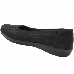 Clarks Ayla Slip On Casual Shoes - Womens Black -Rogan‘s Shoes shop CX 26137787 BLK3