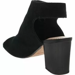 Clarks Deva Bell Sandals - Womens Black Suede -Rogan‘s Shoes shop CX 26140001 BLK3