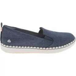 Clarks Step Glow Slip Slip On Casual Shoes - Womens Blue