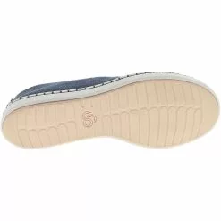 Clarks Step Glow Slip Slip On Casual Shoes - Womens Blue -Rogan‘s Shoes shop CX 26141063 BLU4