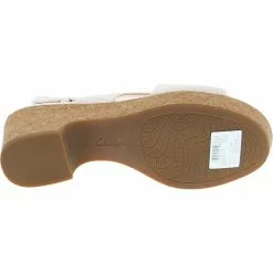 Clarks Maritsa Lara Sandals - Womens White Grey -Rogan‘s Shoes shop CX 26141394 WGY4