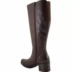 Clarks Hollis Moon Tall Dress Boots - Womens Mahogany -Rogan‘s Shoes shop CX 26146919 BRN3
