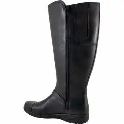Clarks Cheyn Linde Womens Tall Dress Boots Black -Rogan‘s Shoes shop CX 26147036 BLK3