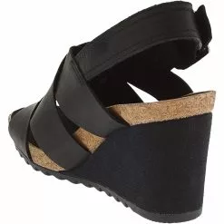 Clarks Flex Sand Sandals - Womens Black -Rogan‘s Shoes shop CX 26150431 BLK3