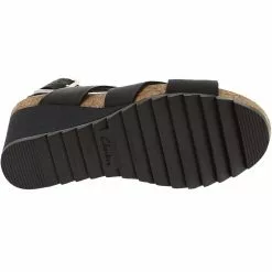 Clarks Flex Sand Sandals - Womens Black -Rogan‘s Shoes shop CX 26150431 BLK4