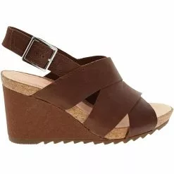 Clarks Flex Sand Sandals - Womens Tan