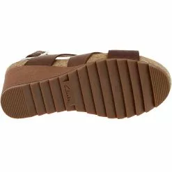 Clarks Flex Sand Sandals - Womens Tan -Rogan‘s Shoes shop CX 26150431 TAN4