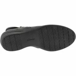 Clarks Rosely Zip Ankle Boots - Womens Black -Rogan‘s Shoes shop CX 26152562 BLK4