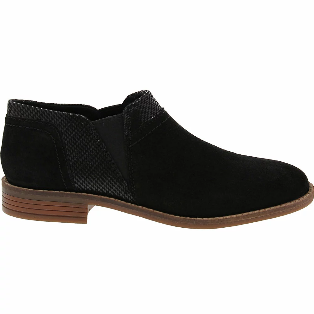 Clarks Camzin Mix Slip On Casual Shoes - Womens Black 1 Clarks Camzin Mix Slip On Casual Shoes - Womens Black