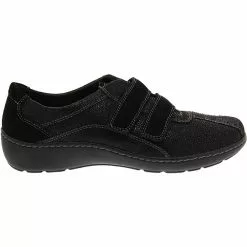 Clarks Cora Azalia Slip On Casual Shoes - Womens Black Combination