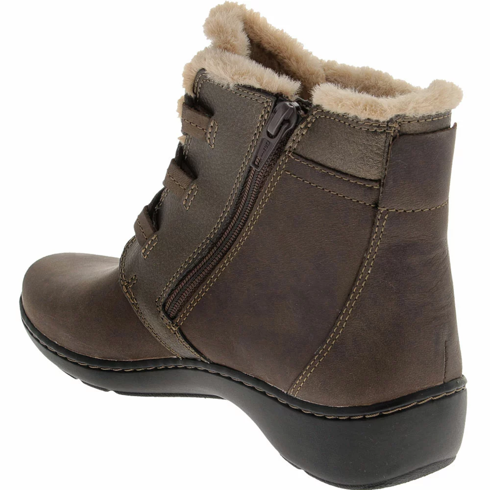 Clarks Cora Chai Ankle Boots - Womens Taupe 3 Clarks Cora Chai Ankle Boots - Womens Taupe - Image 3