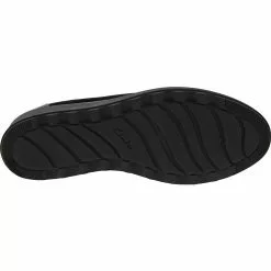 Clarks Sharon Dolly Slip On Casual Shoes - Womens Black -Rogan‘s Shoes shop CX 26155819 BLK4