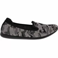 Clarks Carly Dream Slip On Casual Shoes - Womens Black Camo