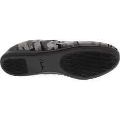 Clarks Carly Dream Slip On Casual Shoes - Womens Black Camo -Rogan‘s Shoes shop CX 26156279 XGY4