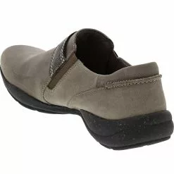 Clarks Roseville Dot Womens Slip On Casual Shoe Dark Taupe -Rogan‘s Shoes shop CX 26162040 TAN3