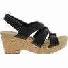 Clarks Giselle Beach Sandals - Womens Black