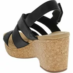 Clarks Giselle Beach Sandals - Womens Black -Rogan‘s Shoes shop CX 26164788 BLK3
