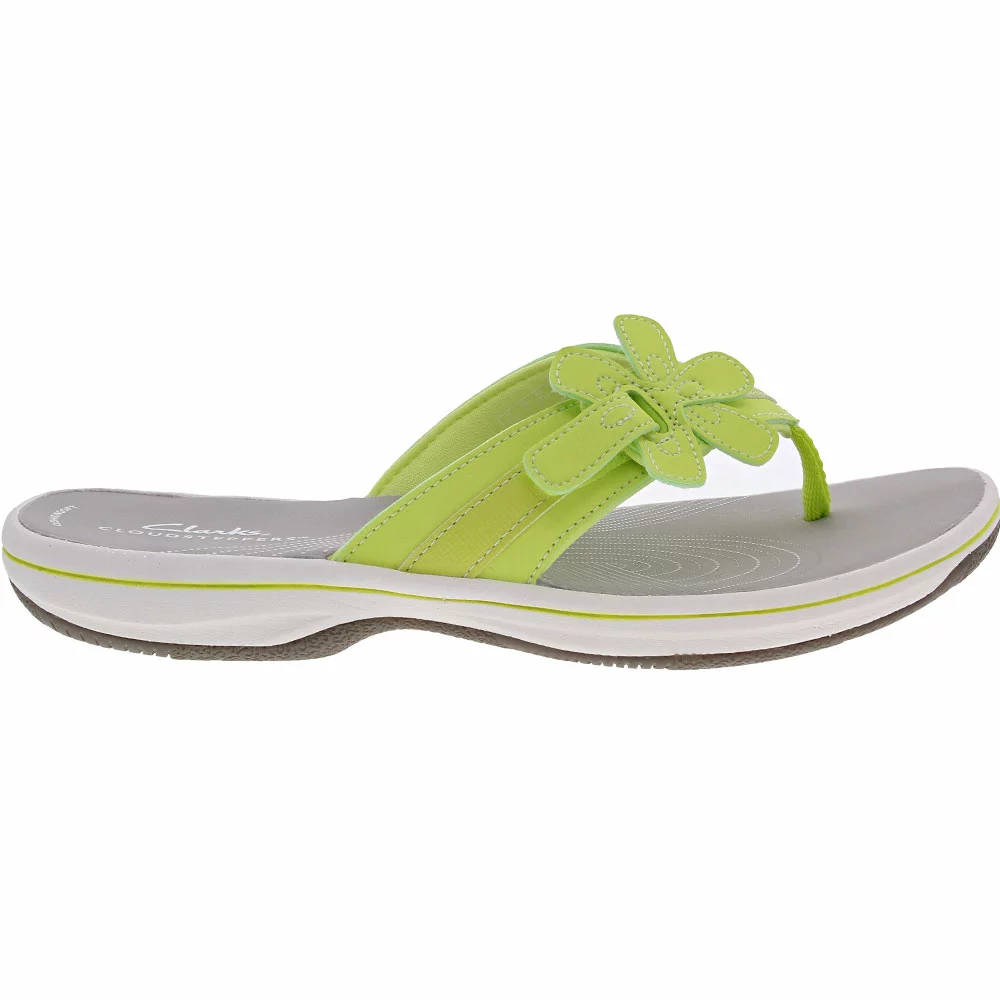 Clarks Brinkley Flora Sandals - Womens Lime 1 Clarks Brinkley Flora Sandals - Womens Lime