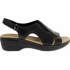 Clarks Merliah Style Sandals - Womens Black