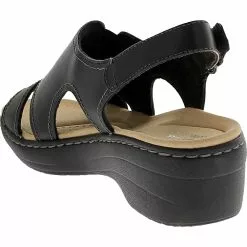 Clarks Merliah Style Sandals - Womens Black -Rogan‘s Shoes shop CX 26165343 BLK3