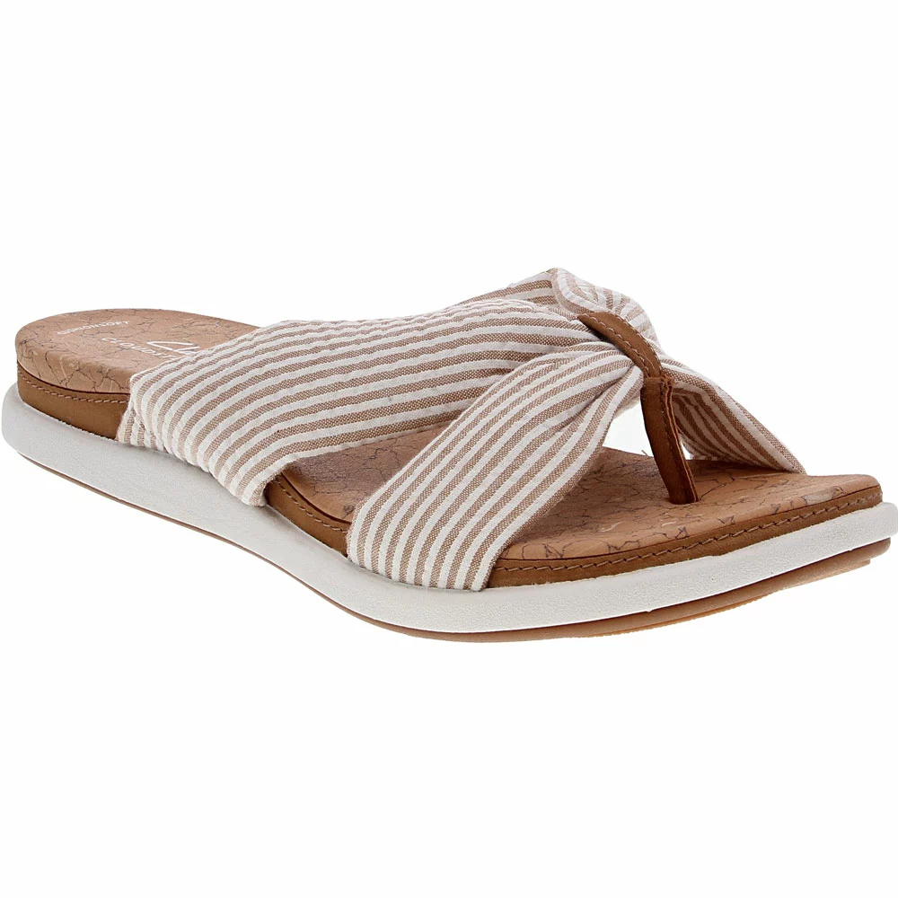 Clarks Eliza Shore Sandals - Womens Natural 2 Clarks Eliza Shore Sandals - Womens Natural - Image 2