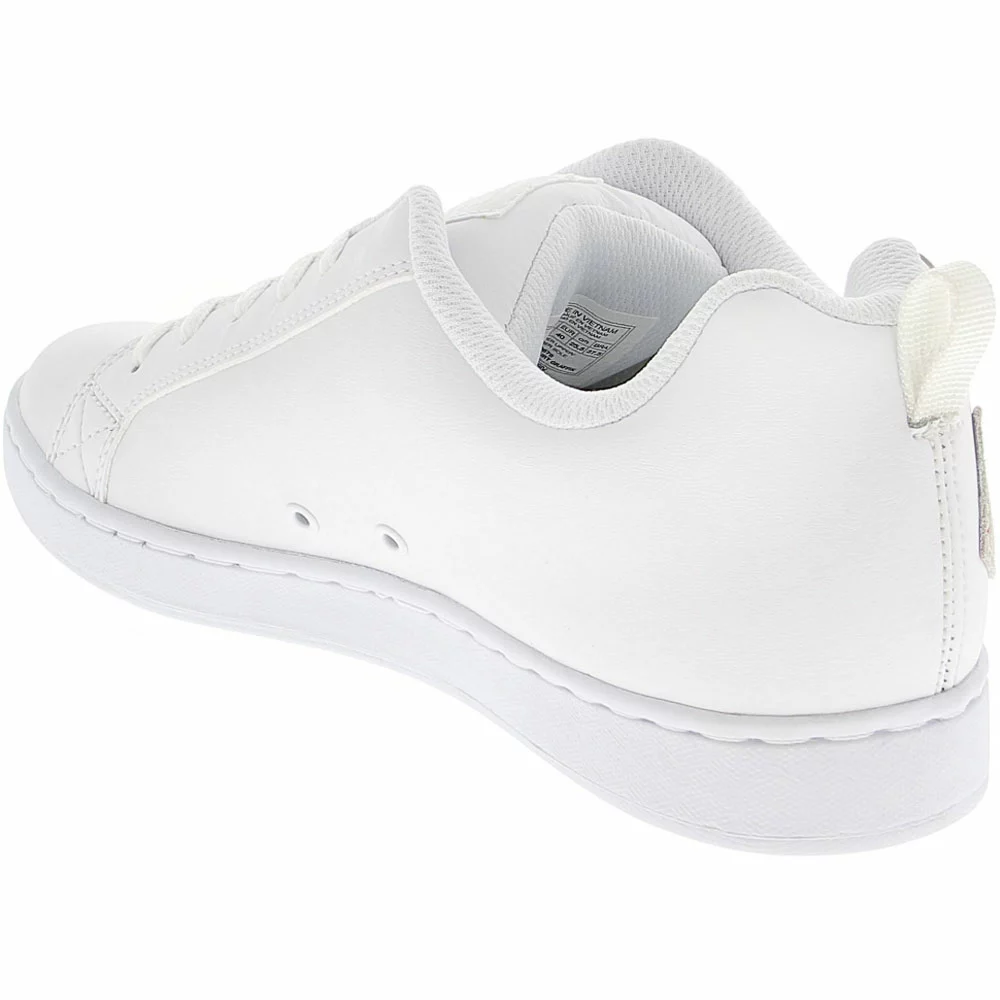 DC Shoes Court Graffik Skate Shoes - Womens White Rainbow 3 DC Shoes Court Graffik Skate Shoes - Womens White Rainbow - Image 3