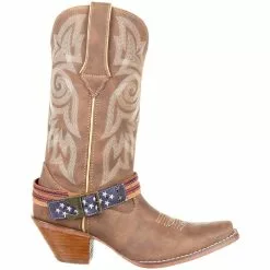 Durango Boots Durango Crush Flag Accessory Womens Western Boots Brown
