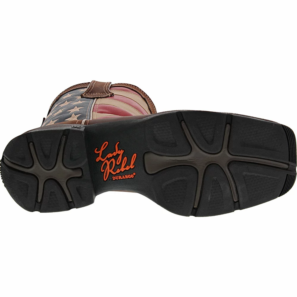 Durango Boots Durango DRD0234 Lady Rebel Safety Toe Womens Work Boots Brown 4 Durango Boots Durango DRD0234 Lady Rebel Safety Toe Womens Work Boots Brown - Image 4