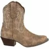 Durango Boots Durango Crush Distressed Shortie Womens Western Boots Driftwood
