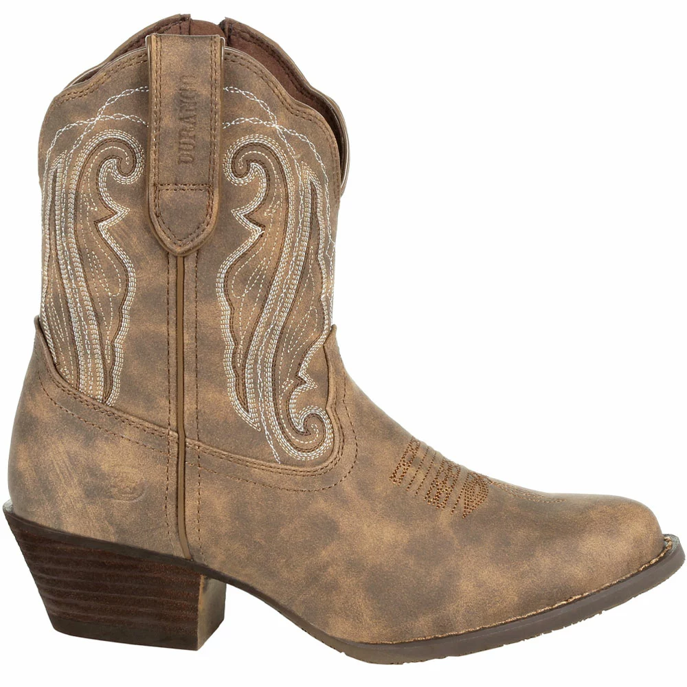 Durango Boots Durango Crush Distressed Shortie Womens Western Boots Driftwood 1 Durango Boots Durango Crush Distressed Shortie Womens Western Boots Driftwood
