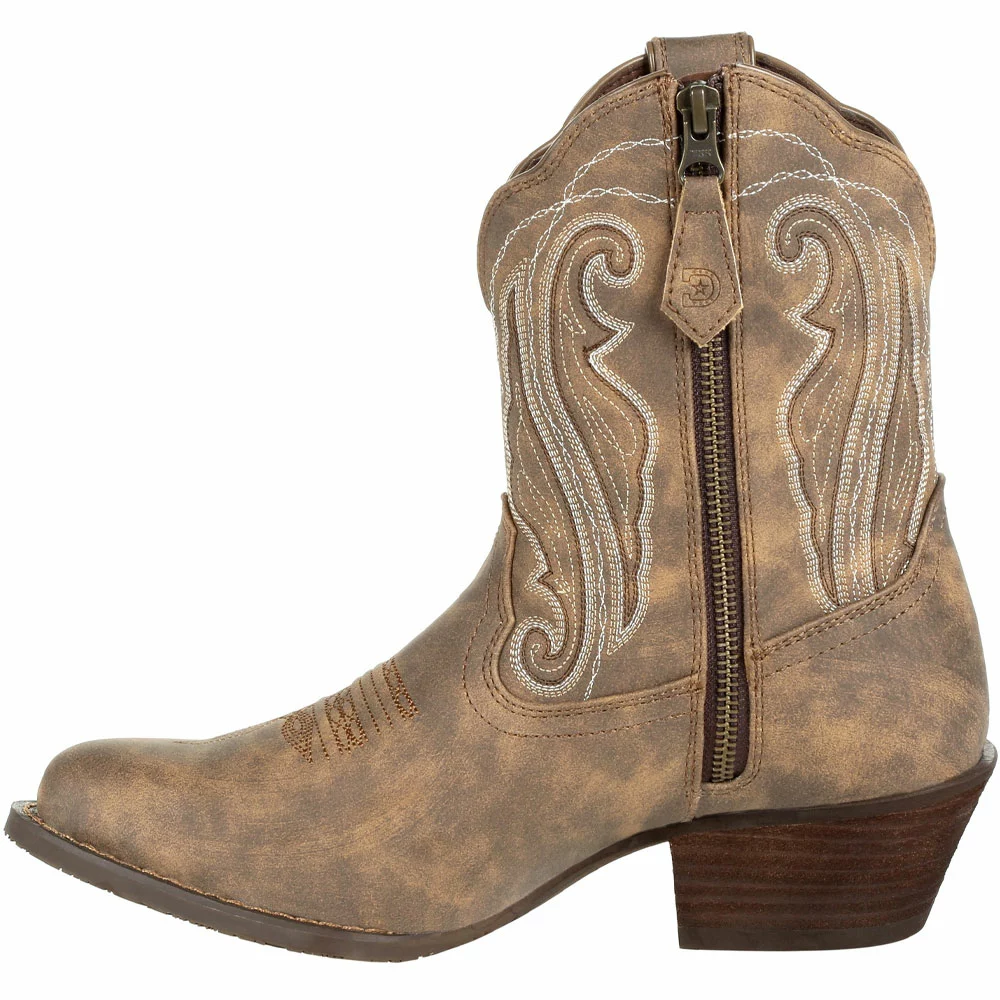 Durango Boots Durango Crush Distressed Shortie Womens Western Boots Driftwood 3 Durango Boots Durango Crush Distressed Shortie Womens Western Boots Driftwood - Image 3