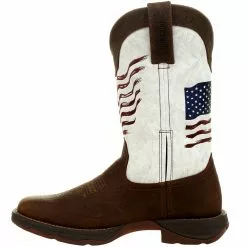 Rocky Boots Durango Lady Rebel DRD0394 Womens Western Boots Bay Brown White -Rogan‘s Shoes shop DG DRD0394 BRN3