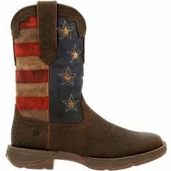 Durango Boots Durango Lady Rebel Vintage Flag Womens Western Boots Dark Brown Vintage Flag