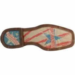 Durango Boots Durango Lady Rebel Vintage Flag Womens Western Boots Dark Brown Vintage Flag -Rogan‘s Shoes shop DG DRD0409 DBR4