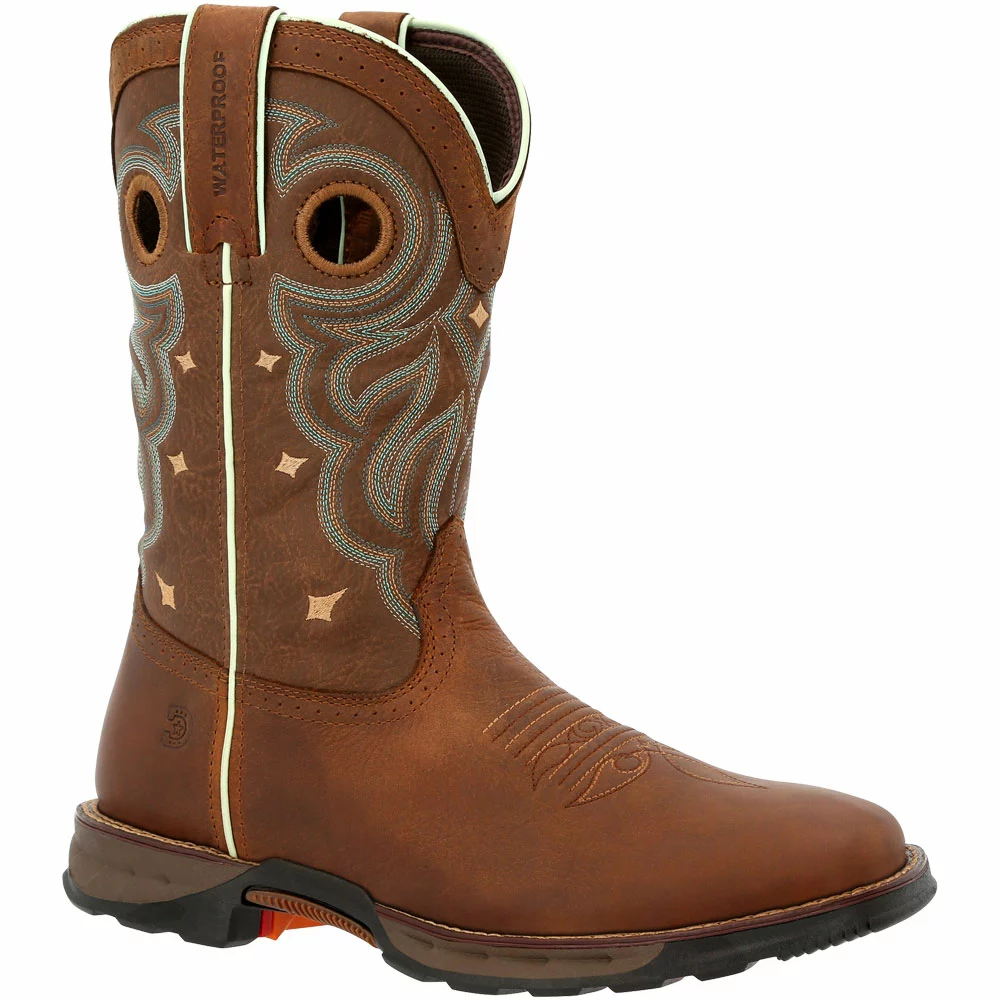 Durango Boots Durango Maverick Waterproof 10" Womens Non-Safety Toe Work Boots Rugged Tan 2 Durango Boots Durango Maverick Waterproof 10" Womens Non-Safety Toe Work Boots Rugged Tan - Image 2