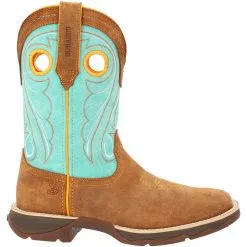 Durango Boots Durango Lady Rebel Sky Blue 10" Womens Western Boots Dusty Brown Sky Blue