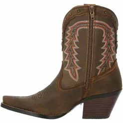 Durango Boots Durango Crush Roasted Pecan Bootie Womens Western Boots Roasted Pecan -Rogan‘s Shoes shop DG DRD0430 BRN3