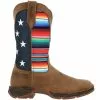 Durango Boots Durango Lady Rebel Serape Flag DRD0435 Womens Western Boots Dusty Brown Serape Flag