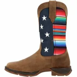 Durango Boots Durango Lady Rebel Serape Flag DRD0435 Womens Western Boots Dusty Brown Serape Flag -Rogan‘s Shoes shop DG DRD0435 BRN3