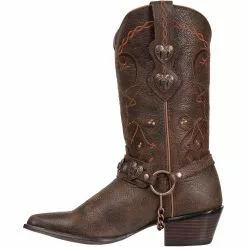 Durango Boots Durango Crush Heartbreaker Womens Western Boots Dusk To Dawn -Rogan‘s Shoes shop DG RD4155 BRN3