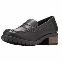 Eastland Holly Penny Loafer Womens Casual Shoes Black -Rogan‘s Shoes shop EA 223801 BLK3