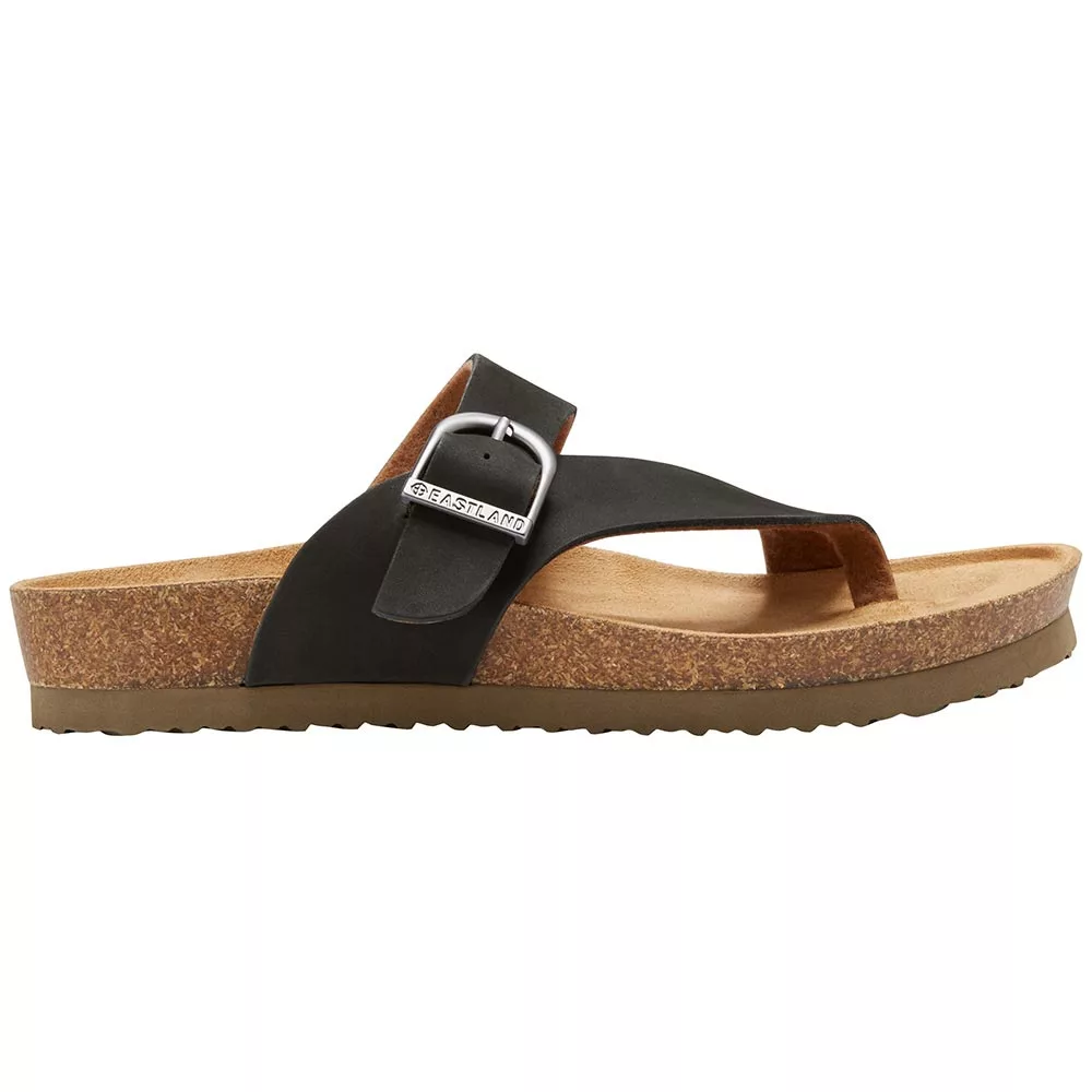 Eastland Shauna Sandals - Womens Black Nubuck 1 Eastland Shauna Sandals - Womens Black Nubuck