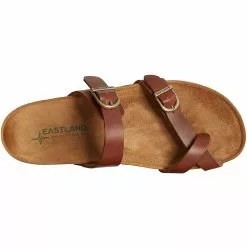 Eastland TiogoToe Loop Sandal - Womens Dark Tan 6 Eastland TiogoToe Loop Sandal - Womens Dark Tan -Rogan‘s Shoes shop EA 377229 TAN3