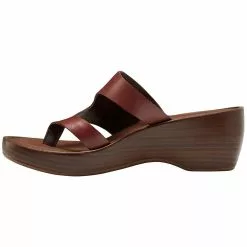 Eastland Laurel Flip Flops - Womens Mahogany -Rogan‘s Shoes shop EA 3859 02M MAH3