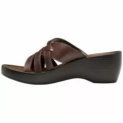 Eastland Poppy Slide Sandals - Womens Brown -Rogan‘s Shoes shop EA 3860 79M BRN3