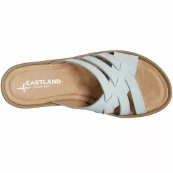 Eastland Poppy Slide Sandals - Womens Light Blue -Rogan‘s Shoes shop EA 3860 79M LBL3