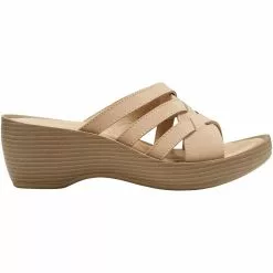 Eastland Poppy Slide Sandals - Womens Light Grey
